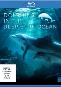 Дельфины в глубоком синем море